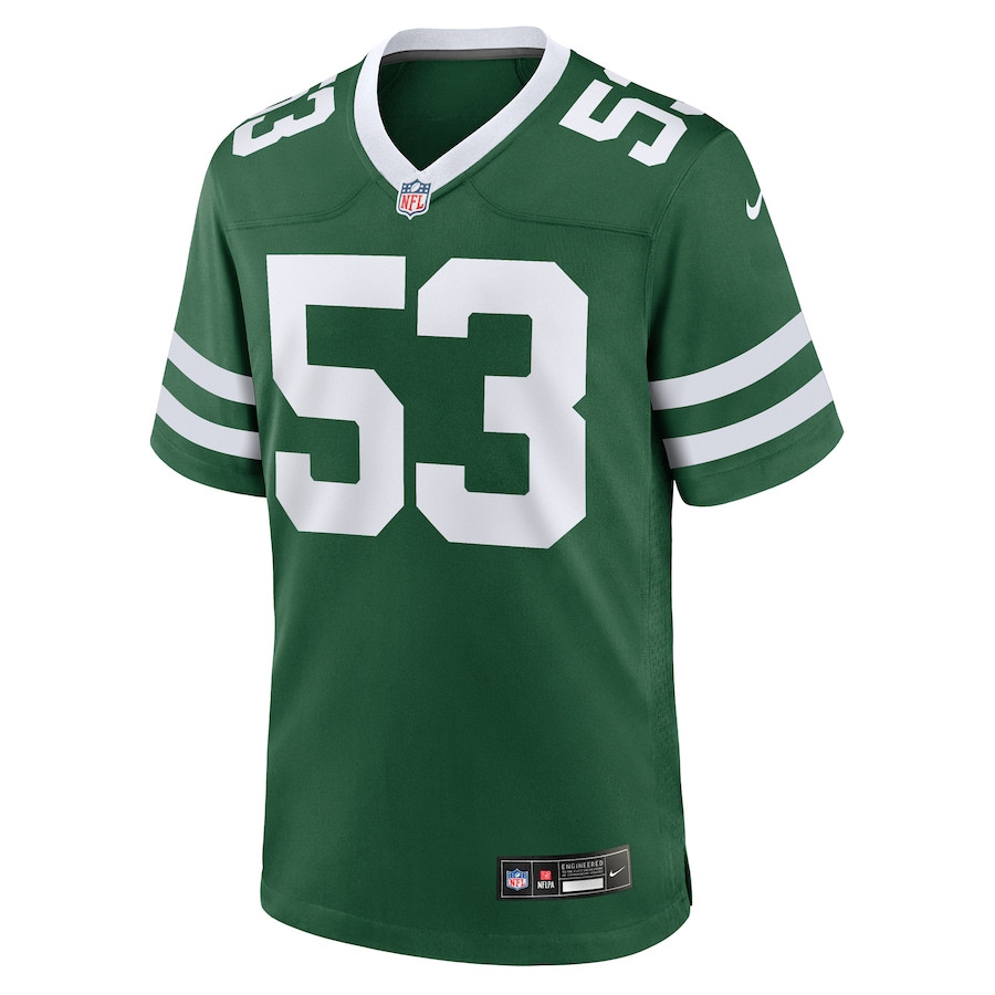 Zaire Barnes 53 New York Jets Team Game Men Jersey - Legacy Green JS4846 nicesnker - Image 2