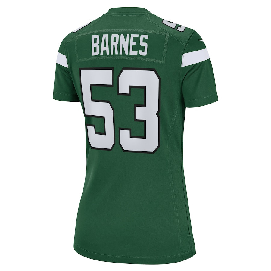 Zaire Barnes 53 New York Jets Women's Game Jersey - Gotham Green JS7552 nicesnker - Image 3