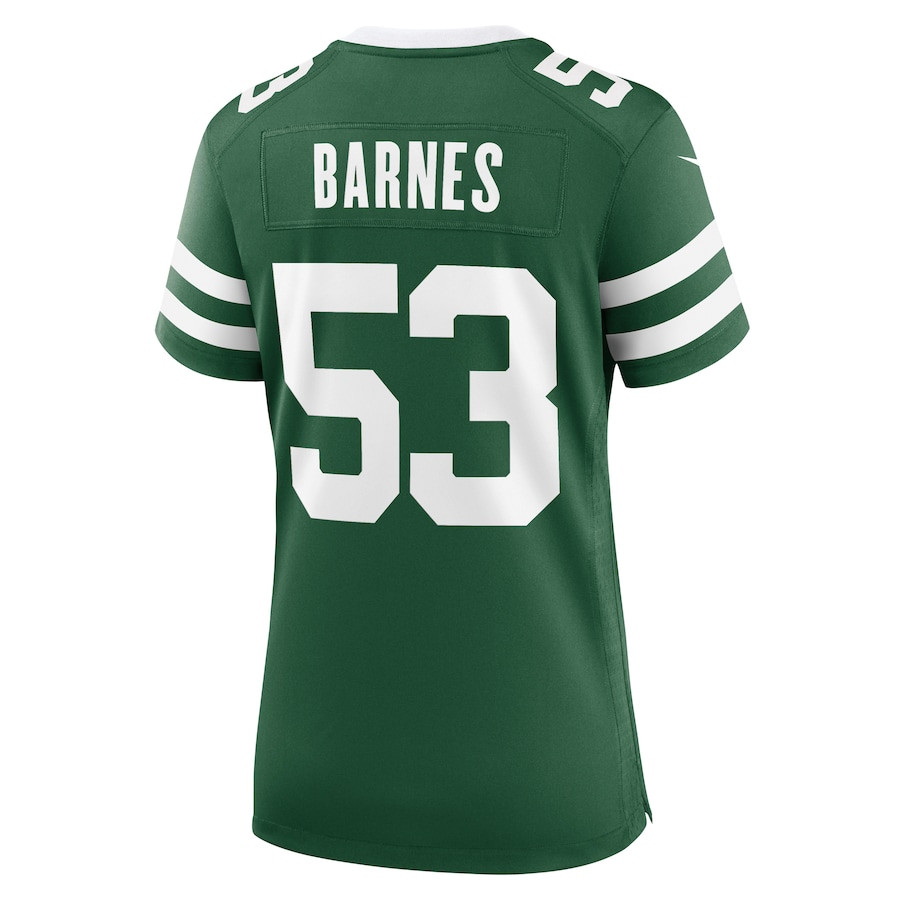 Zaire Barnes 53 New York Jets Women's Team Game Jersey - Legacy Green JS5234 nicesnker - Image 3