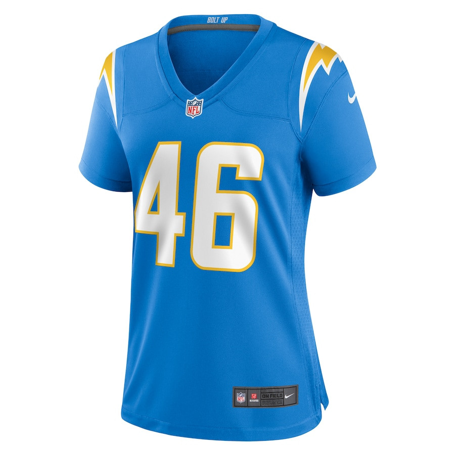 Zander Horvath 46 Los Angeles Chargers Women Game Jersey - Powder Blue JS6817 nicesnker - Image 2