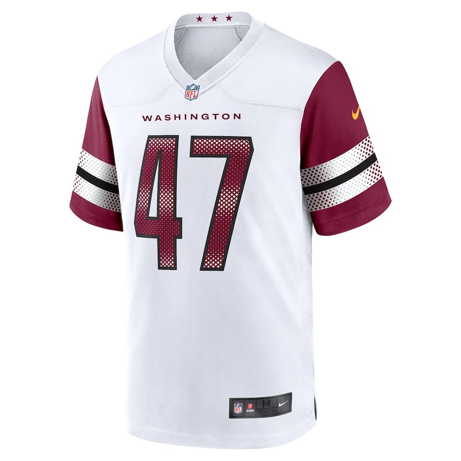 Zane Gonzalez 47 Washington Commanders Game Men Jersey - White JS3225 nicesnker - Image 2