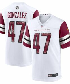 Zane Gonzalez 47 Washington Commanders Game Men Jersey - White JS3225 nicesnker