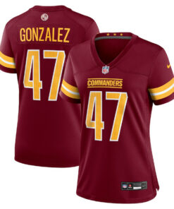Zane Gonzalez 47 Washington Commanders Women's Game Jersey - Burgundy JS1874 nicesnker