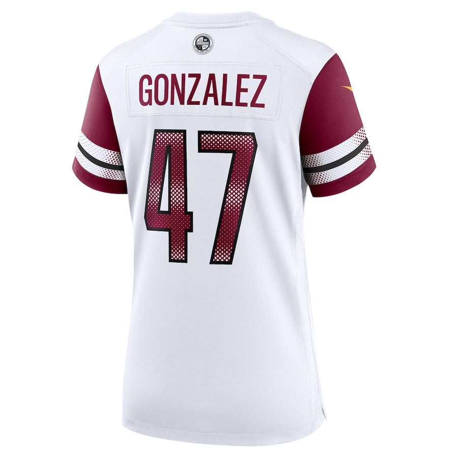 Zane Gonzalez 47 Washington Commanders Women's Game Jersey - White JS6264 nicesnker - Image 3