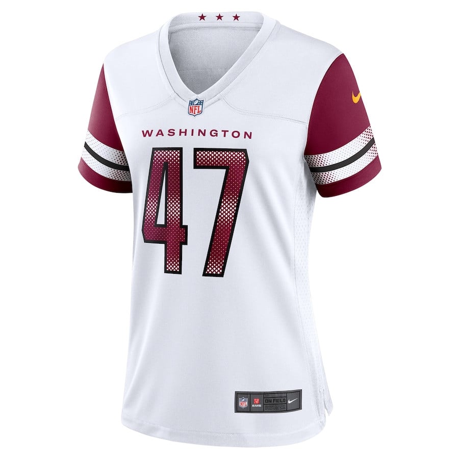 Zane Gonzalez 47 Washington Commanders Women's Game Jersey - White JS6264 nicesnker - Image 2