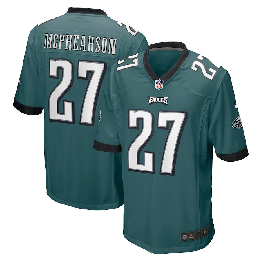 Zech McPhearson 27 Philadelphia Eagles Men Game Jersey - Midnight Green JS4772 nicesnker