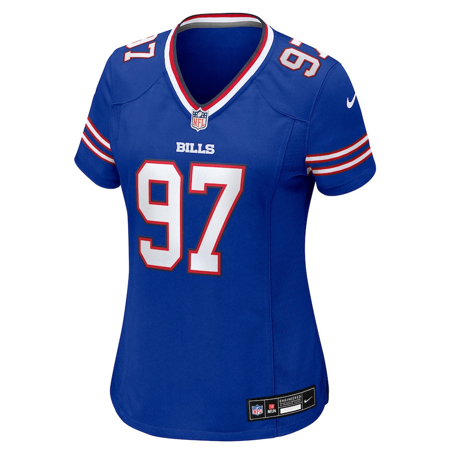 Zion Logue 97 Buffalo Bills Women's Team Game Jersey - Royal JS2594 nicesnker - Image 2