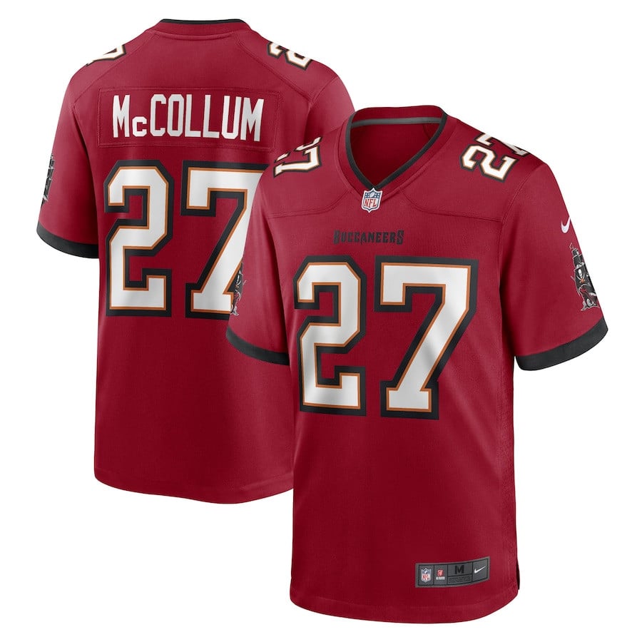 Zyon McCollum 27 Tampa Bay Buccaneers Game Men Jersey - Red JS5676 nicesnker